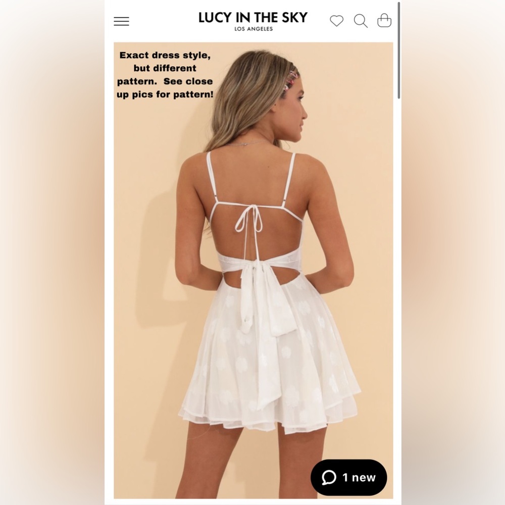 Lucy in the sky white dress (graduation, sorority, wedding etc)